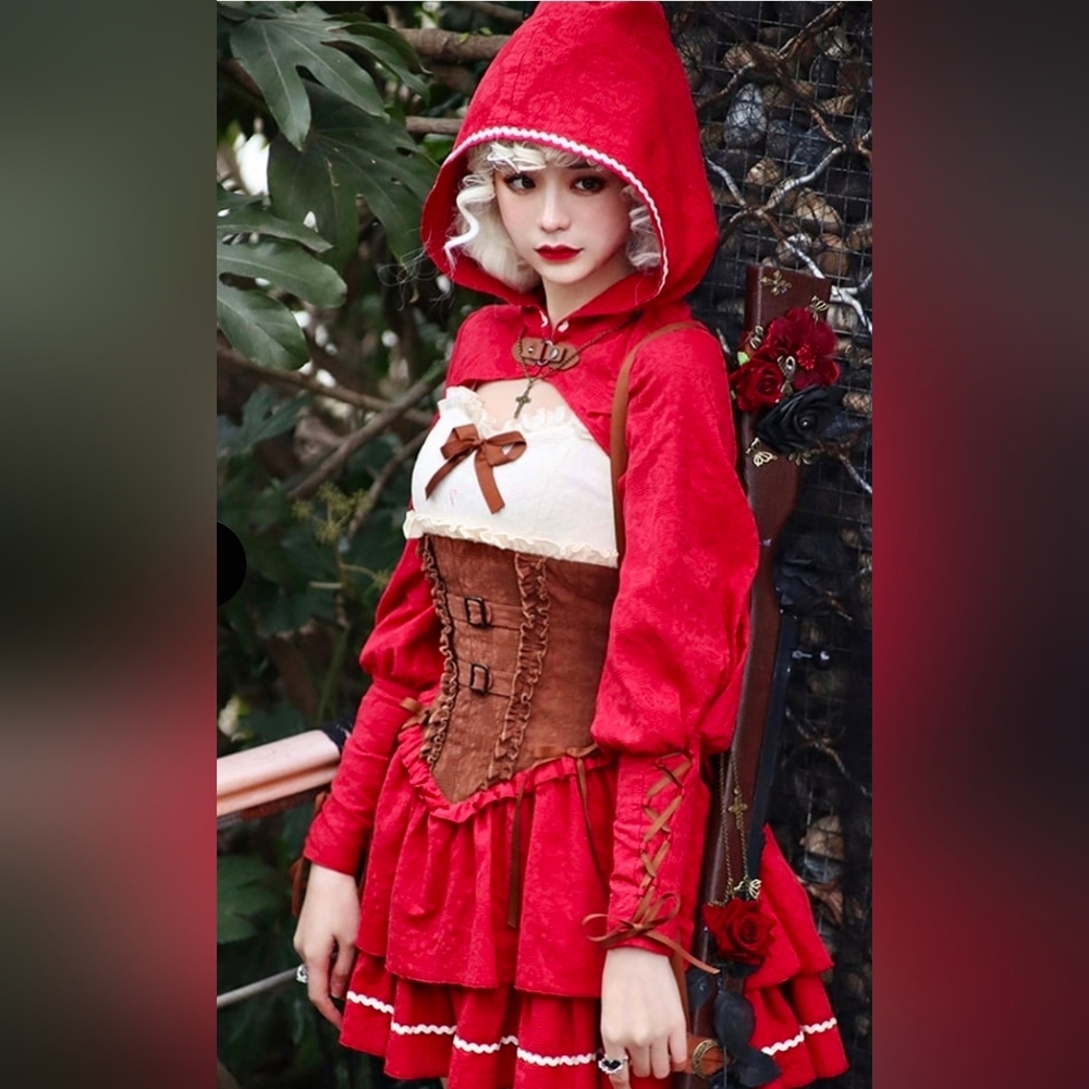 Devil Inspired Red Riding Hood JSK Full Set
